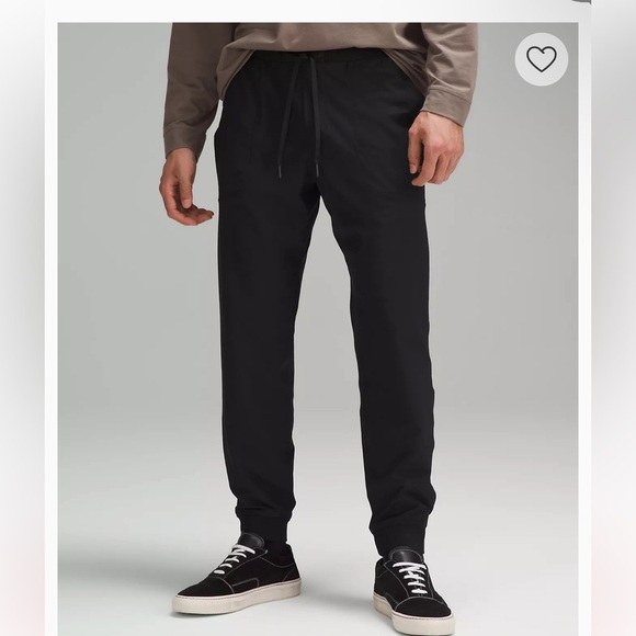 Lululemon Black Tapered Jogger Sweatpants with Elastic Cuffs - Picture 1 of 8